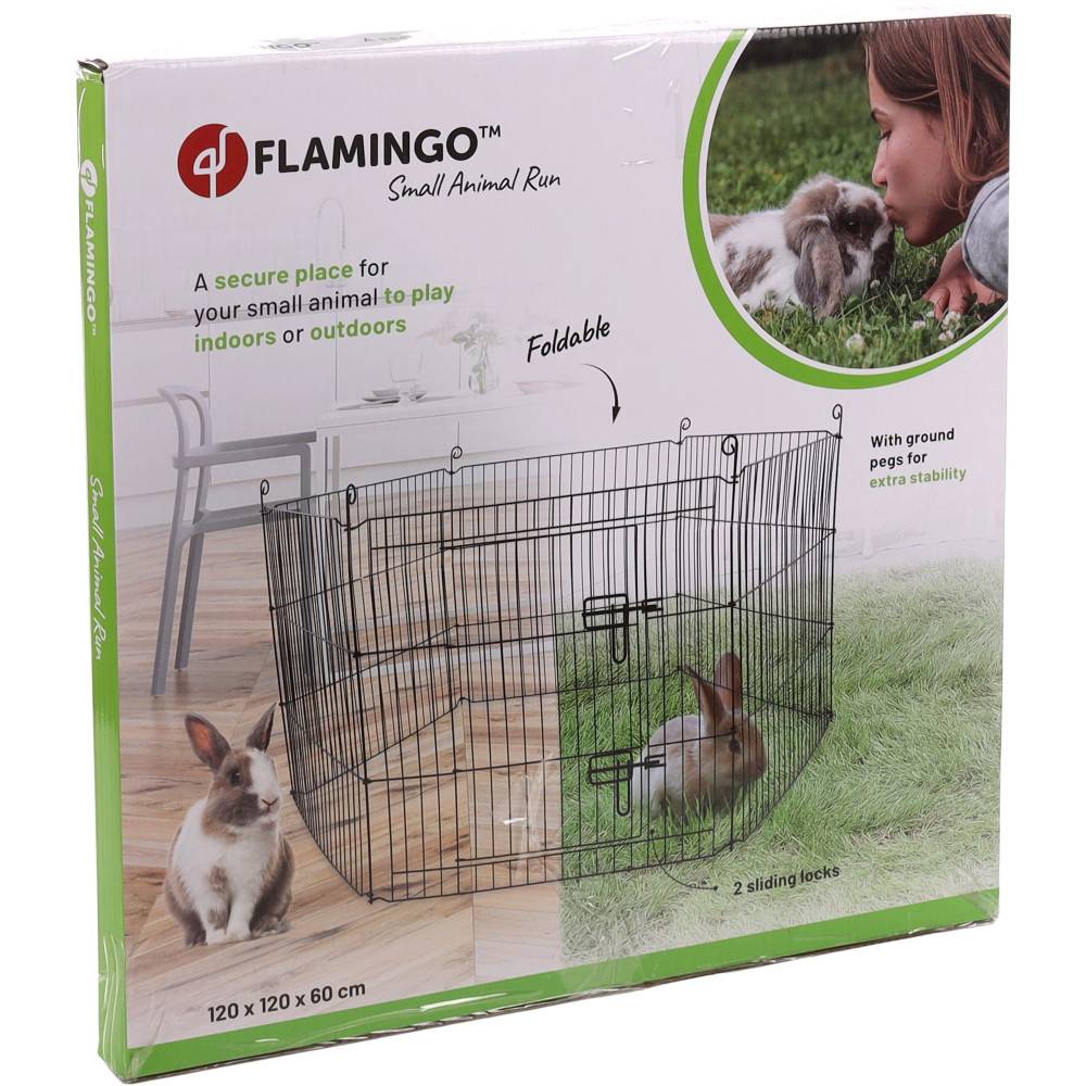 Enclos Zippo noir ø 120 × hauteur 60 cm pour lapin - Image 5