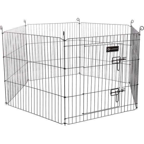 Enclos Zippo noir ø 120 × hauteur 60 cm pour lapin - Image 1
