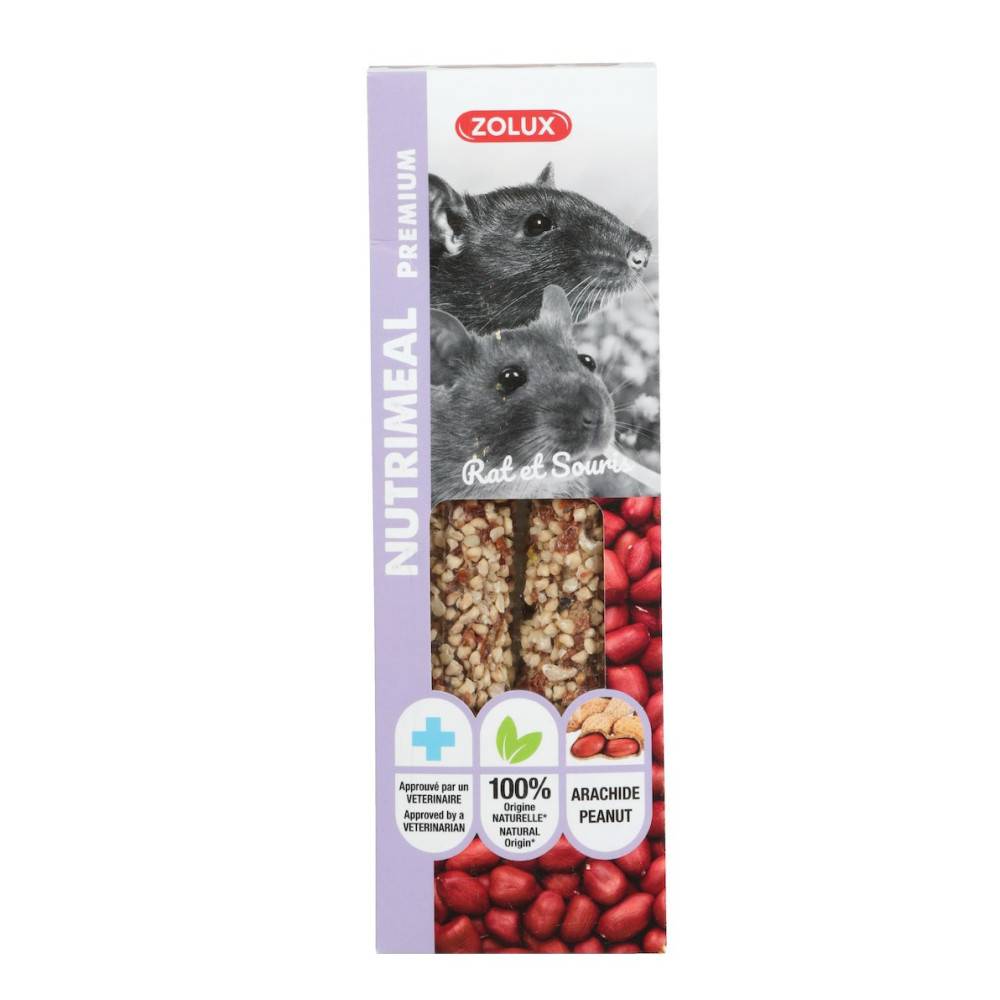 Zolux - zolux - Friandises 2 sticks premium arachide pour rat et souris, pour rongeur - Image 1