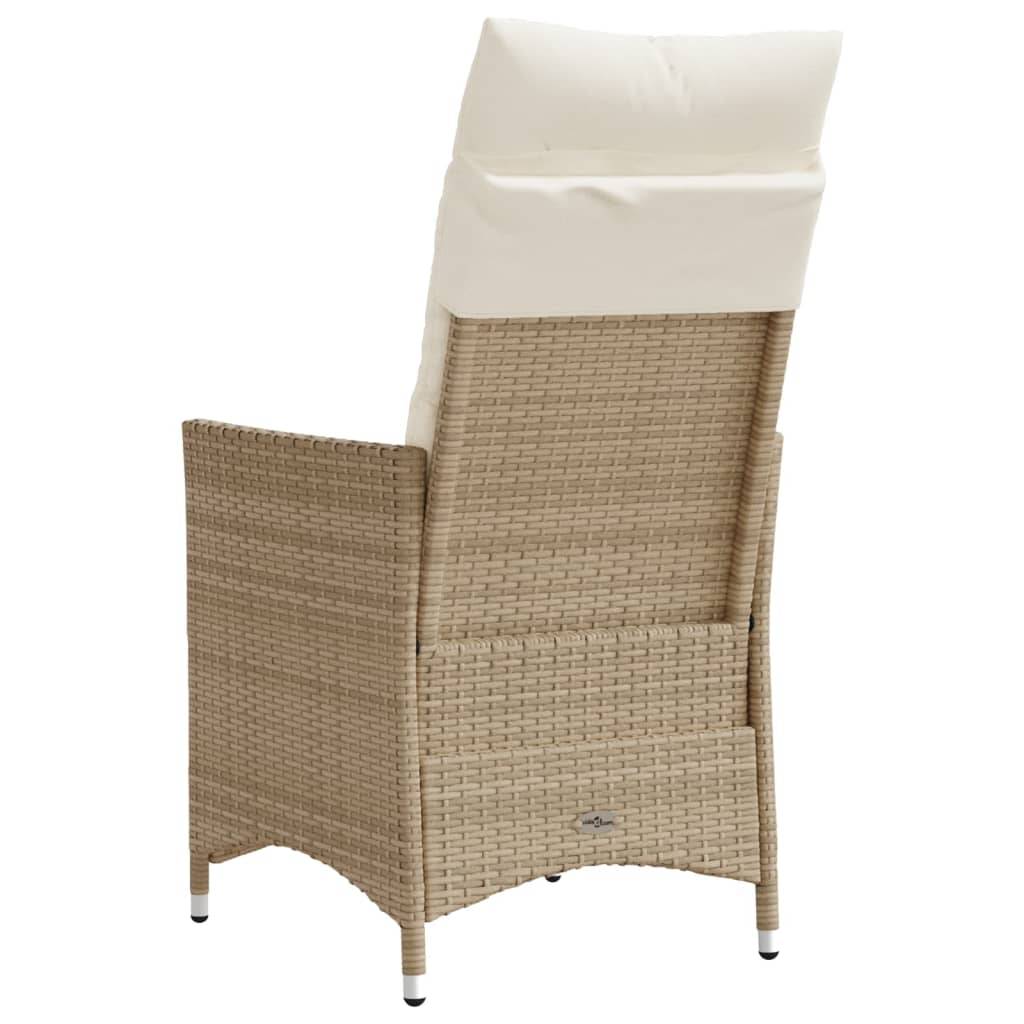 Prolenta Premium - Chaises de jardin rotin beige  56 x 59 x 92 cm  - Prolenta premium p3147.4 - Image 4