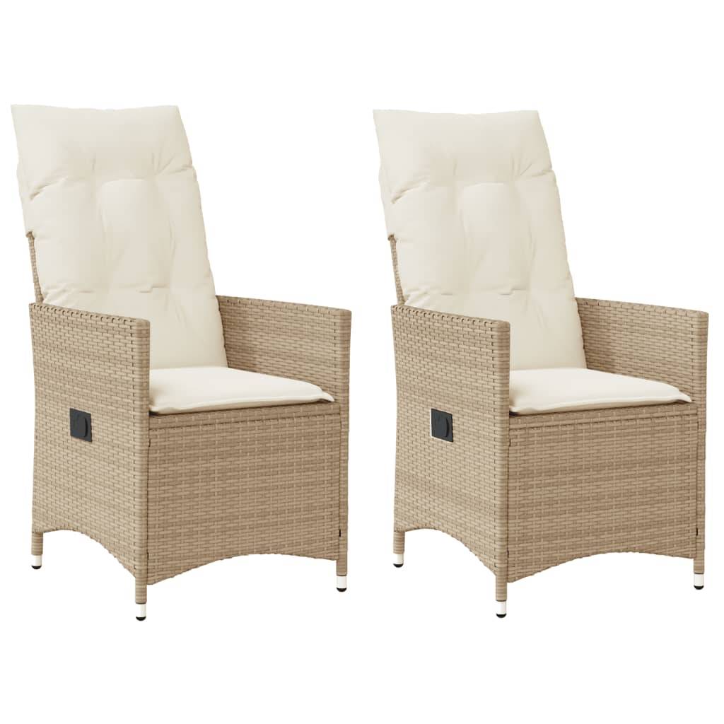 Prolenta Premium - Chaises de jardin rotin beige  56 x 59 x 92 cm  - Prolenta premium p3147.4 - Image 2