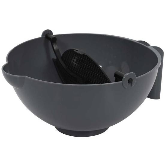 Cook Concept - Bol Multifonction "Spatule & Passoire" 22cm Noir - Image 1