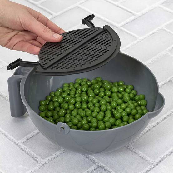 Cook Concept - Bol Multifonction "Spatule & Passoire" 22cm Noir - Image 10
