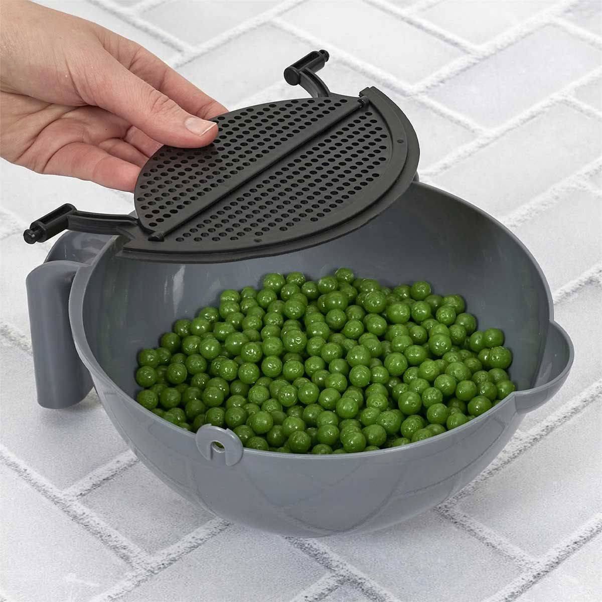 Cook Concept - Bol Multifonction "Spatule & Passoire" 22cm Noir - Image 10