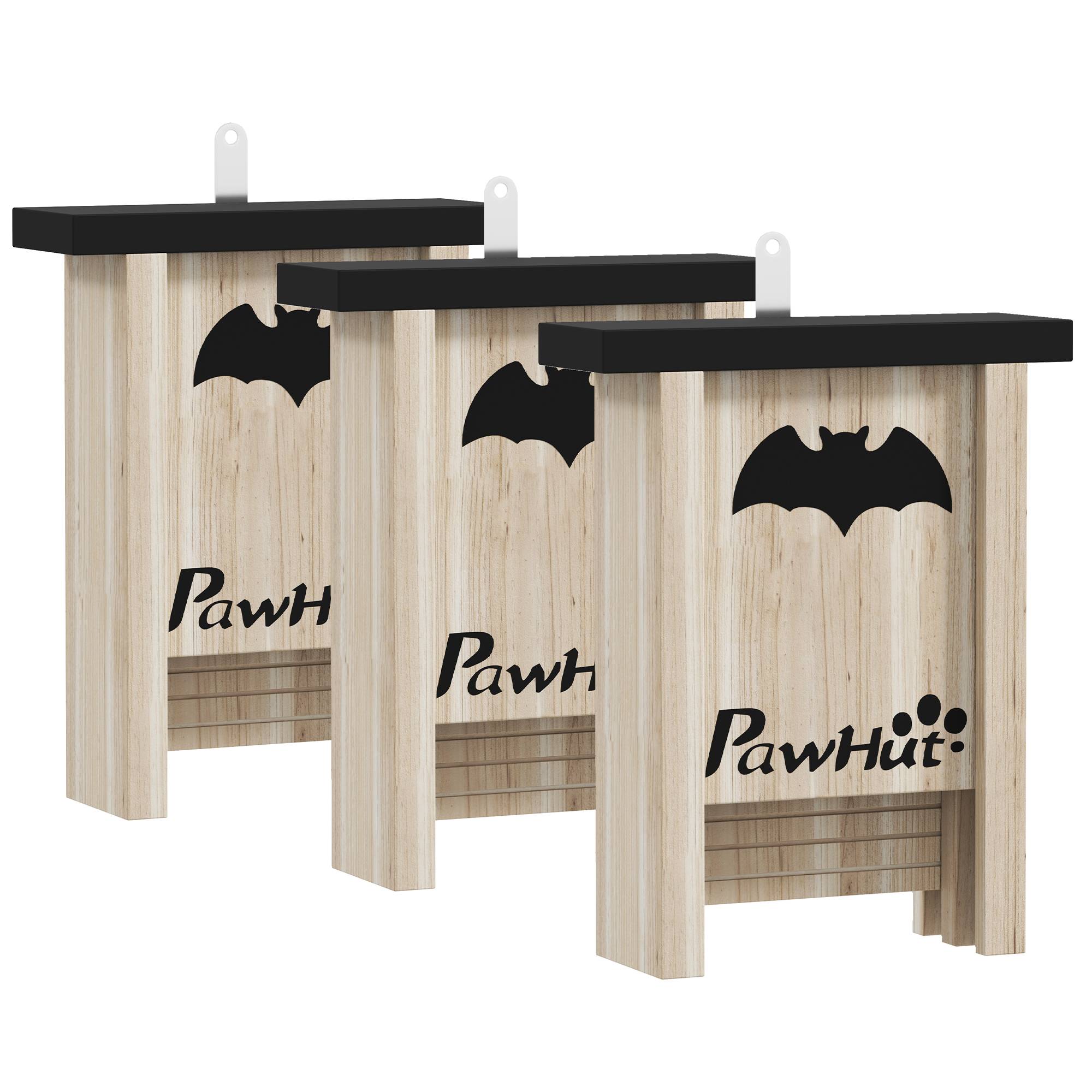 ComfortXL - Lot de 3 abris à chauves-souris bois de sapin 18 x 6 x 22,5 cm pour jardin verger et ferme à suspendre - Image 10
