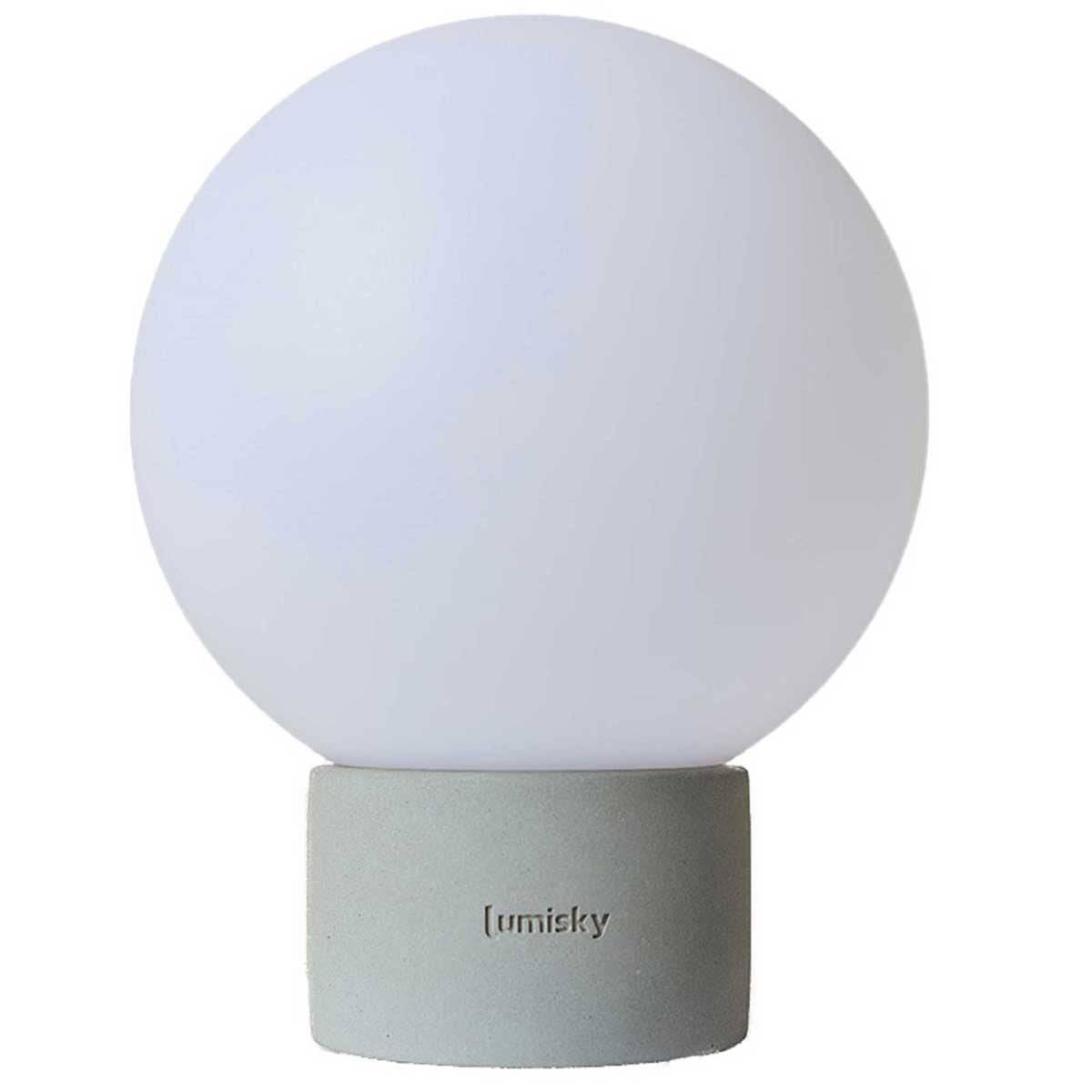 Lumisky - Lampe de table sans fil béton TERRA Gris H25cm - Image 1