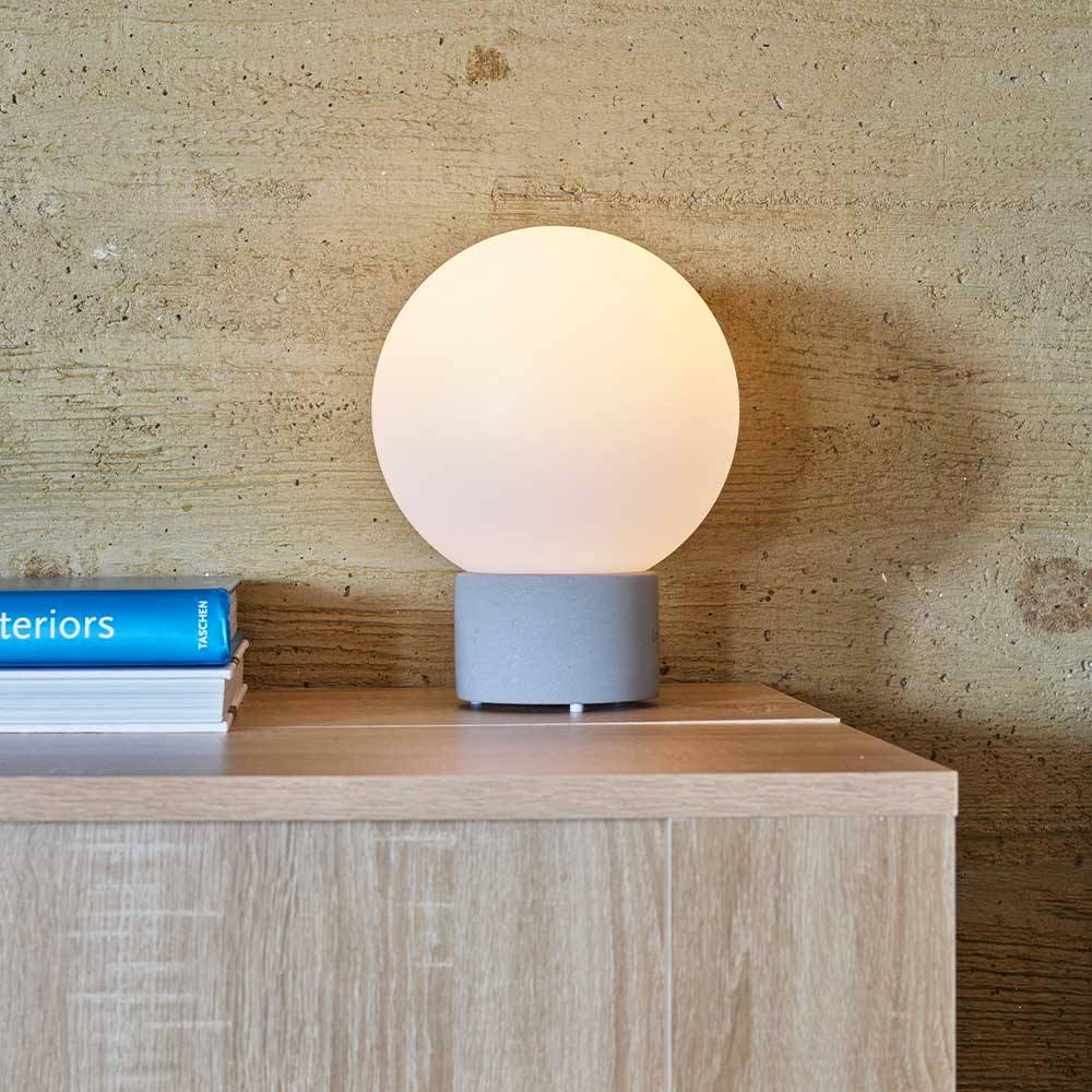 Lumisky - Lampe de table sans fil béton TERRA Gris H25cm - Image 5