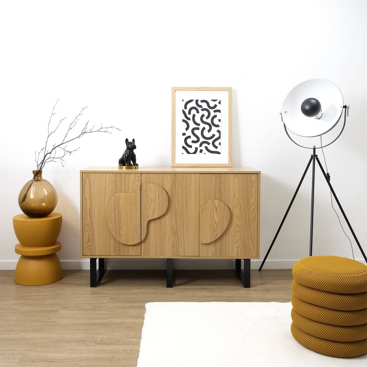The Home Deco Factory - Buffet en mdf et métal Calypso - Image 6