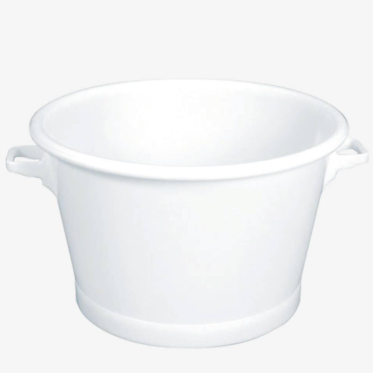 Baquet Rond Fond Renforcé Blanc - Gilac -