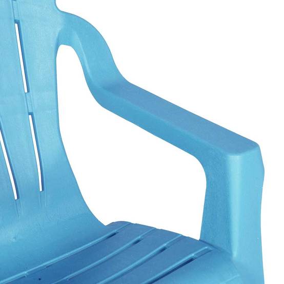 Lot de 2 Mini Chaises d'Extérieur pour Enfants Polypropylène avec Accoudoirs Jardin Bleu – ComfortXL Outdoor Living - Image 7