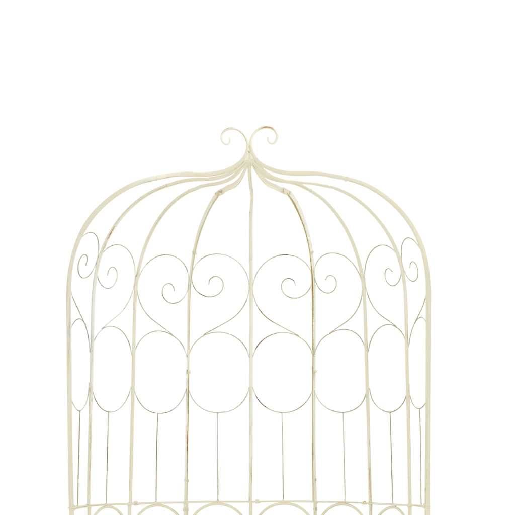 Vidaxl - Banc de jardin 95 cm Fer Blanc antique vidaXL 45432 - Image 5