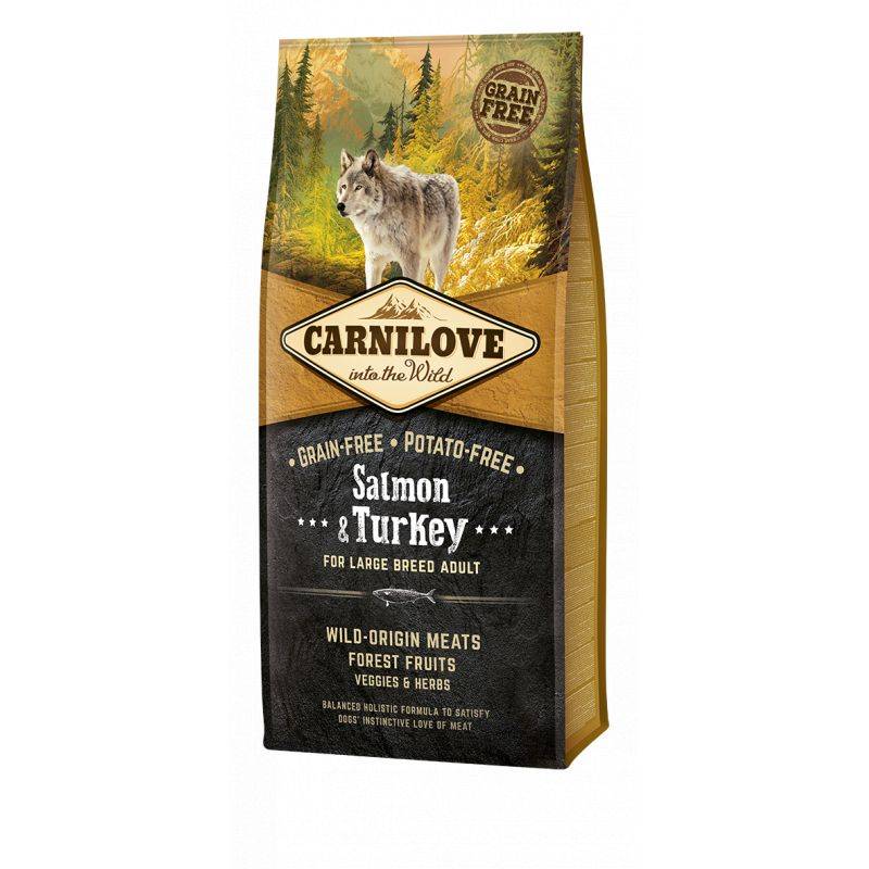 Carnilove - Croquettes chien Adulte Large Saumon et Dinde - Carnilove 1,5kg