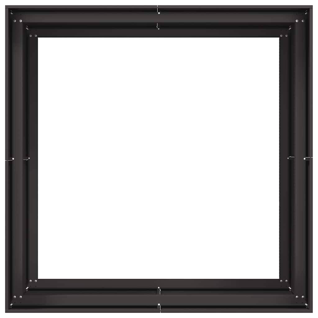 Jardinière | Pot de fleurs | Cache-pot | Bac à fleurs noir 100x100x80 cm acier - Image 5