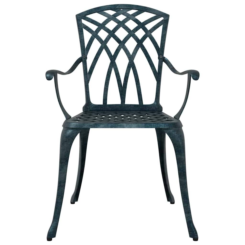 Chaise de jardin aluminium vert 53 x 51 x 88,5 cm - PANGIVO - Image 4