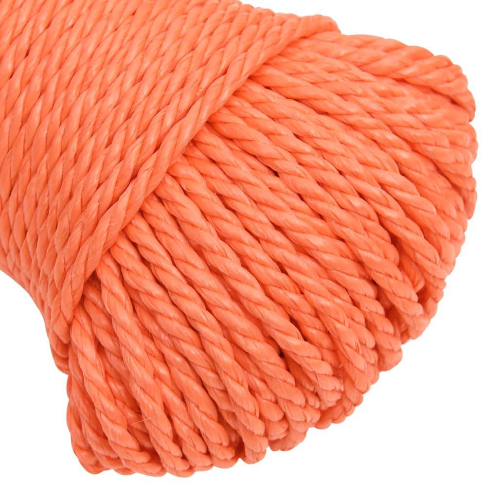 Corde de travail Orange 3 mm 250 m Polypropylène Maison Chic - Image 4