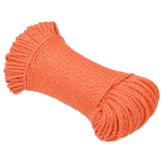 Corde de travail Orange 3 mm 250 m Polypropylène Maison Chic - Image 1