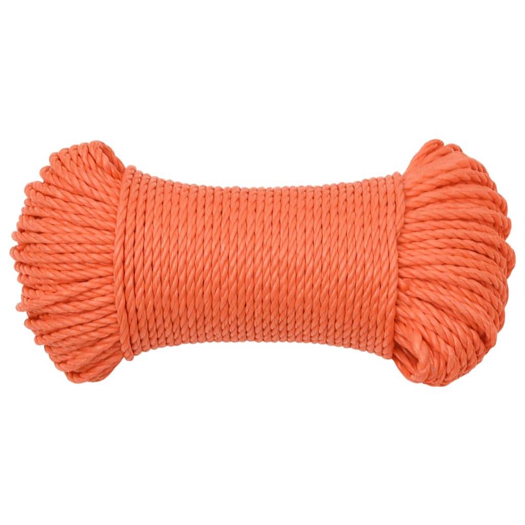 Corde de travail Orange 3 mm 250 m Polypropylène Maison Chic - Image 3