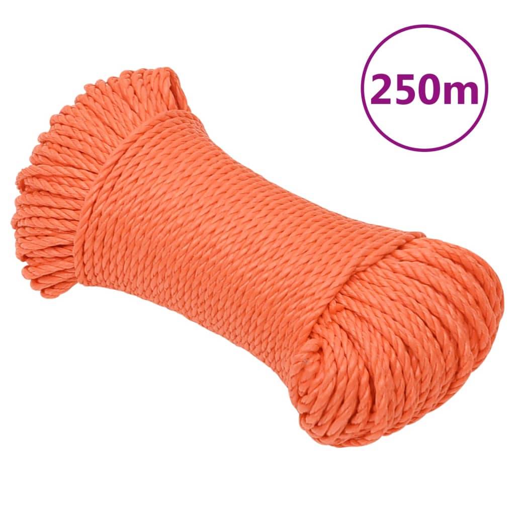 Corde de travail Orange 3 mm 250 m Polypropylène Maison Chic - Image 2