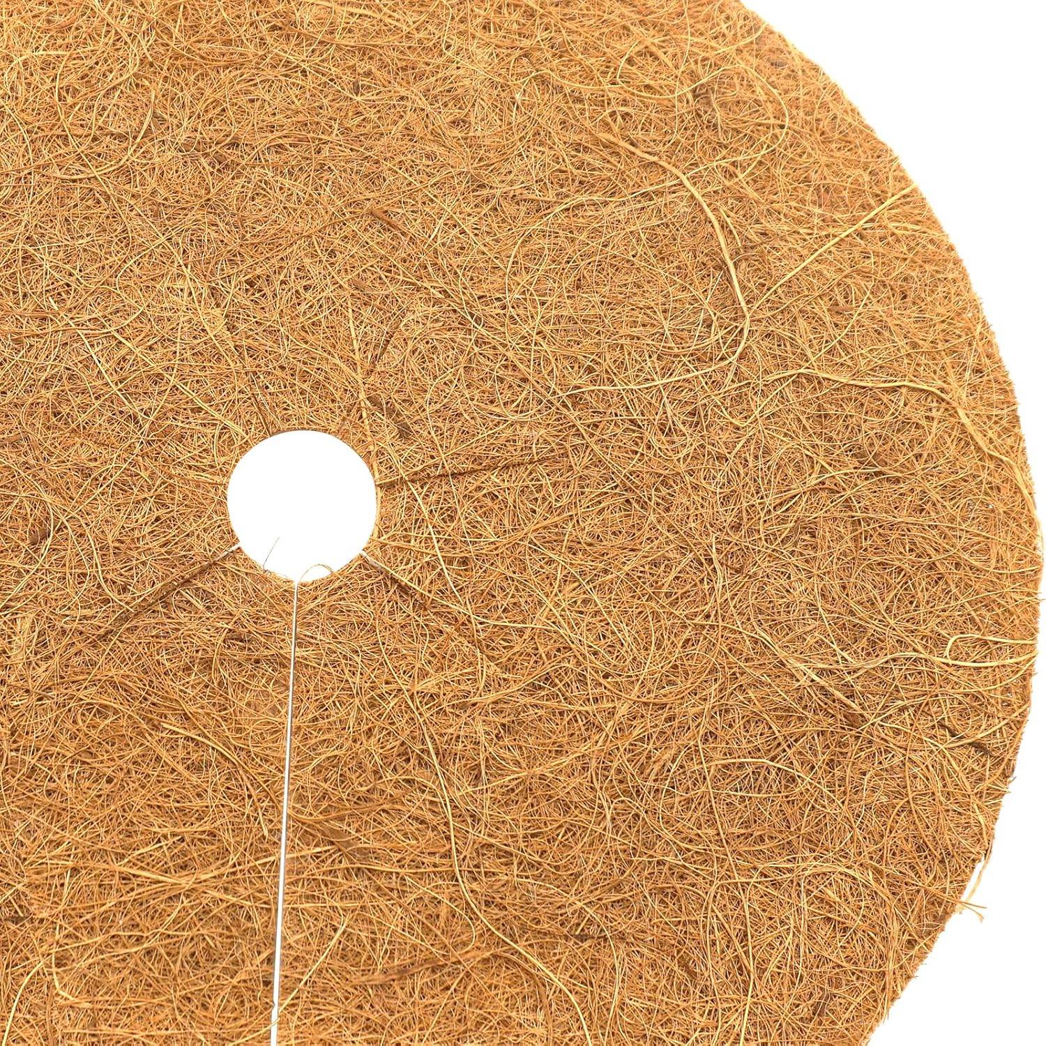 4 Disques de Paillis de Noix de Coco Diamètre 30 cm, hauteur 0,5 cm - IntiMeg - Image 2