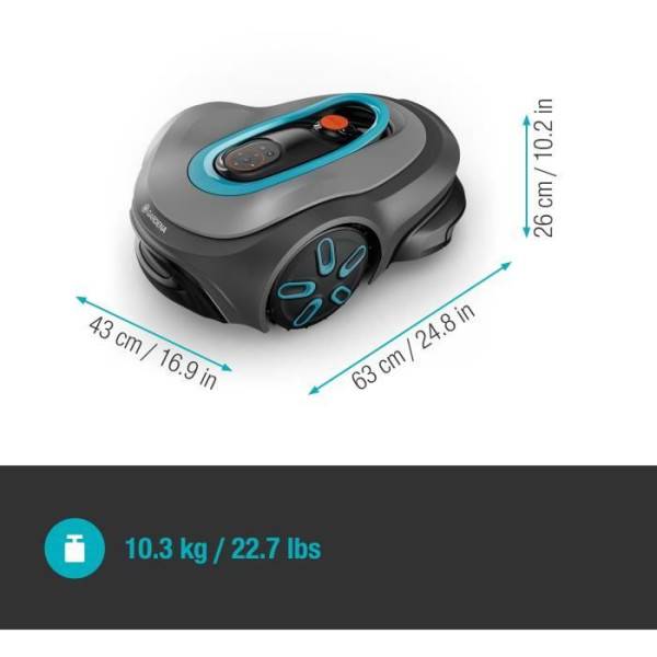 Tondeuse robot - GARDENA - Smart SILENO max 1500 - Surface 1500 m² - DuoConnect - Bluetooth - Tonte des bordures - Image 6