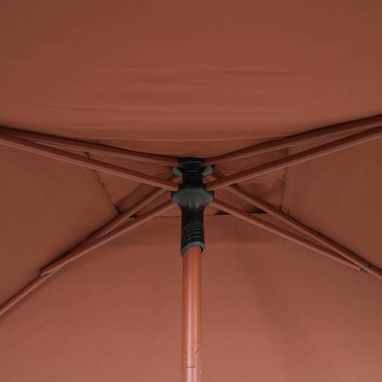 Hesperide - Parasol droit carré inclinable Soya 2,5x2,5m acajou Hespéride - Image 5