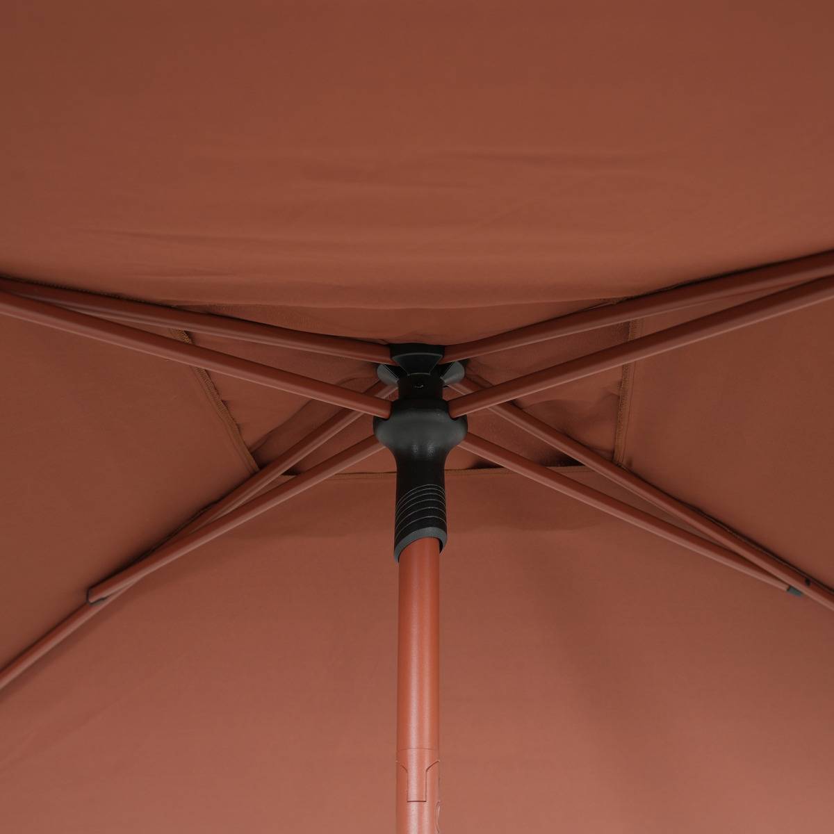 Hesperide - Parasol droit carré inclinable Soya 2,5x2,5m acajou Hespéride - Image 5