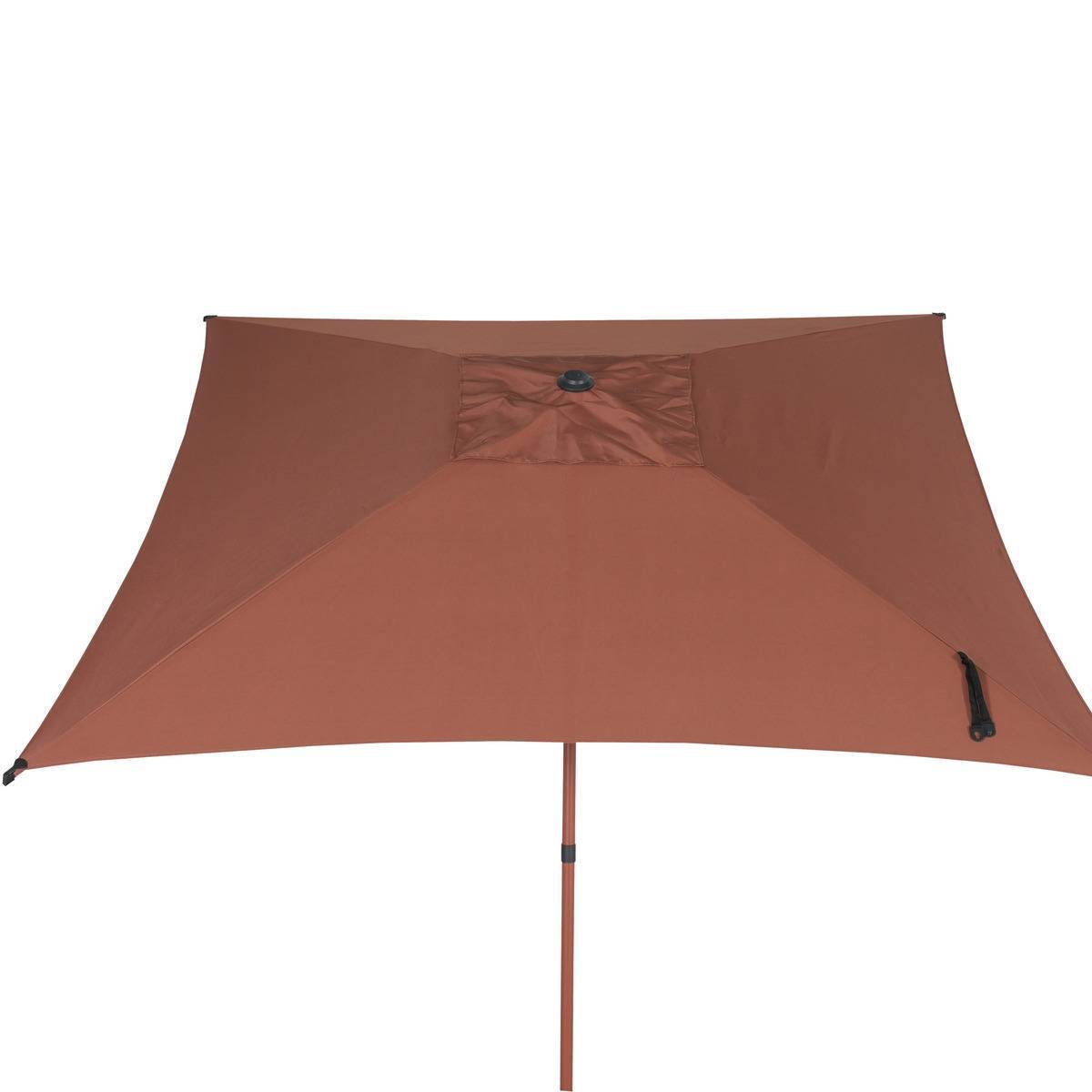 Hesperide - Parasol droit carré inclinable Soya 2,5x2,5m acajou Hespéride - Image 4