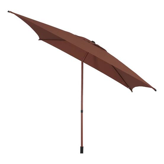 Hesperide - Parasol droit carré inclinable Soya 2,5x2,5m acajou Hespéride - Image 3