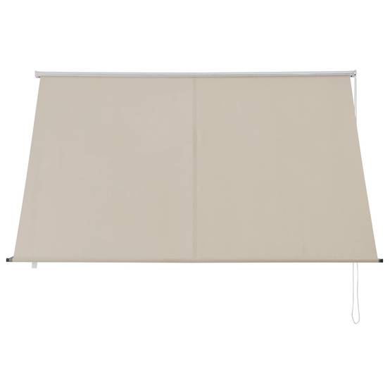 Brise-soleil pare-soleil auvent pour fixer au mur rétractable armature en acier sable 200 x 120 cm - Image 3