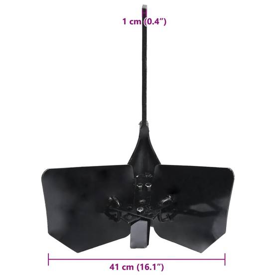 Accessoire de charrue métal noir 41 x 37 x 47 cm - PANGIVO - Image 10