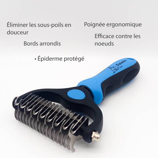 Petsation - Brosse Chien - Chat – Râteau de toilettage (rosé) - Petsation - Image 6