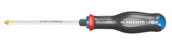 Tournevis Protwist® Shock pour vis Pozidriv® PZ2 6x125mm longueur totale 245mm - FACOM - ATWDH2X125CK - Image 1