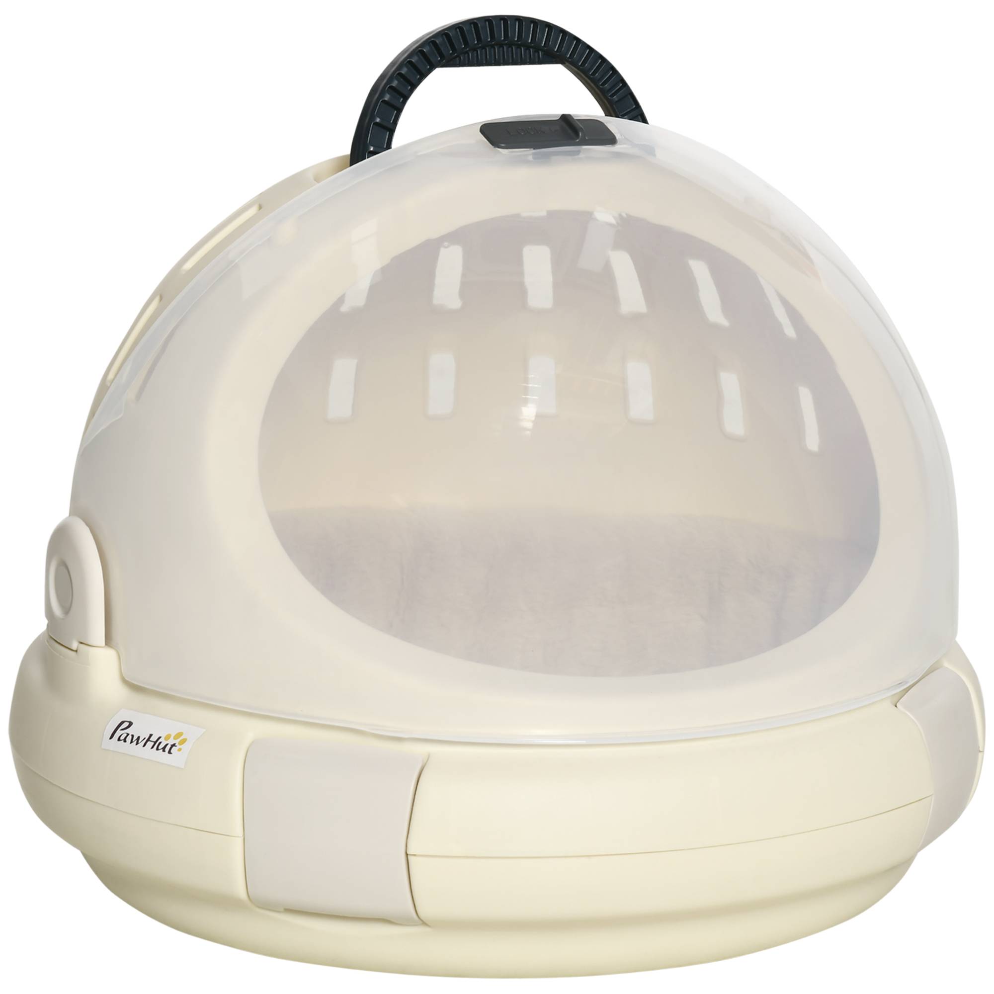 Niche de transport PP peluche pour chat et petit chien repos voyage 41x35cm Beige - ComfortXL Outdoor Living