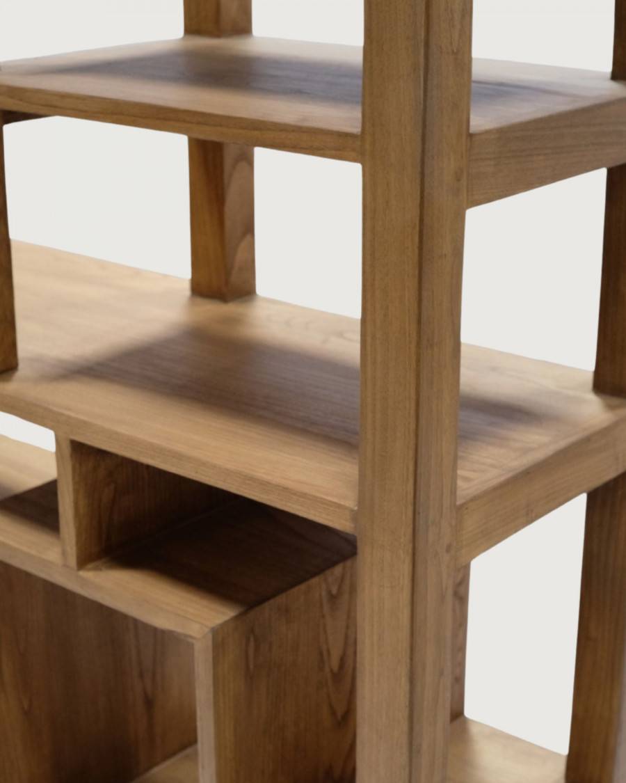 Aiko - Étagère en bois de teck escalier - UNIQKA - Image 7