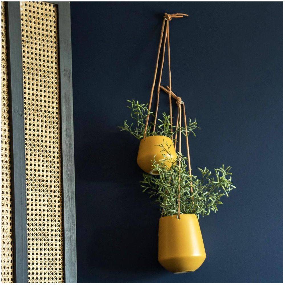 Pt Living - Support à plantes en céramique Skittle medium Jaune - Image 2