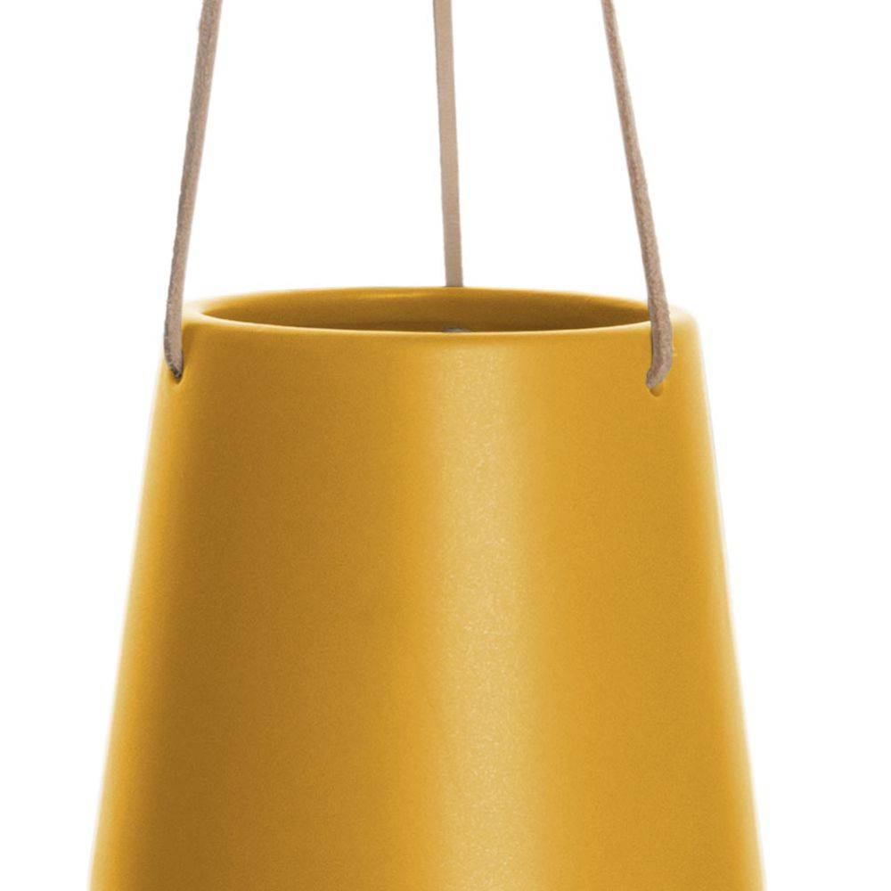 Pt Living - Support à plantes en céramique Skittle medium Jaune - Image 3