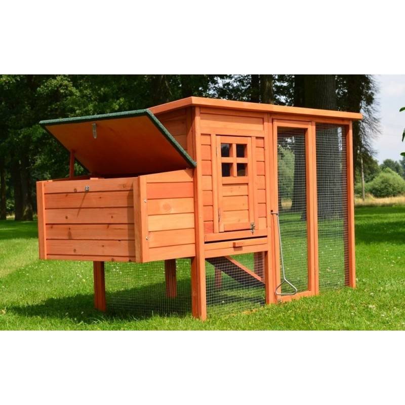 Poulailler 3/6 poules cage canard 2 perchoir 182x75x103 cm Modele 131 XXL - Image 2