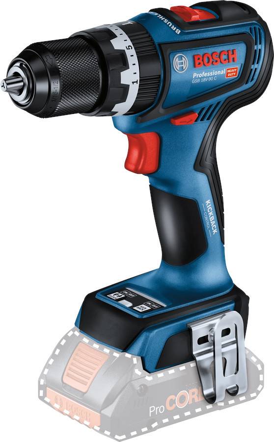 Bosch - Perceuse-visseuse à percussion 18V GSB 18V-90 (sans batterie ni chargeur) en boite carton - BOSCH - 06019K6100 - Image 1