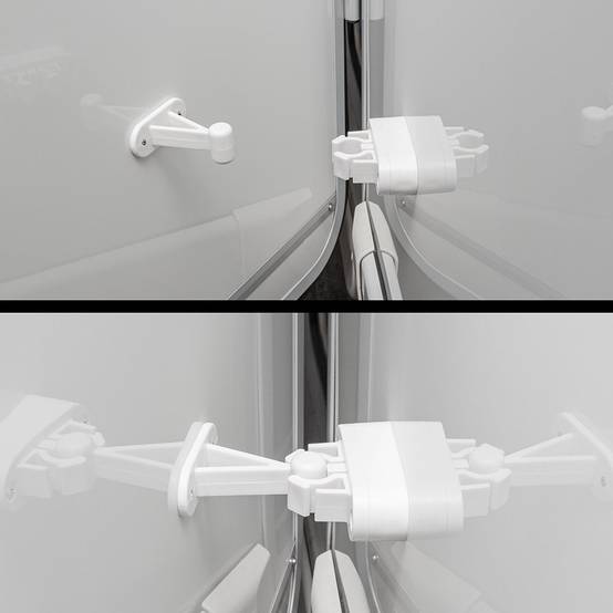 Arrêt de porte flexible pour caravane - 2 pièces - Image 7