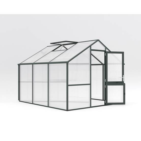 Serre de jardin en verre 9,59m² KGT Nelke III, Vert - Image 1