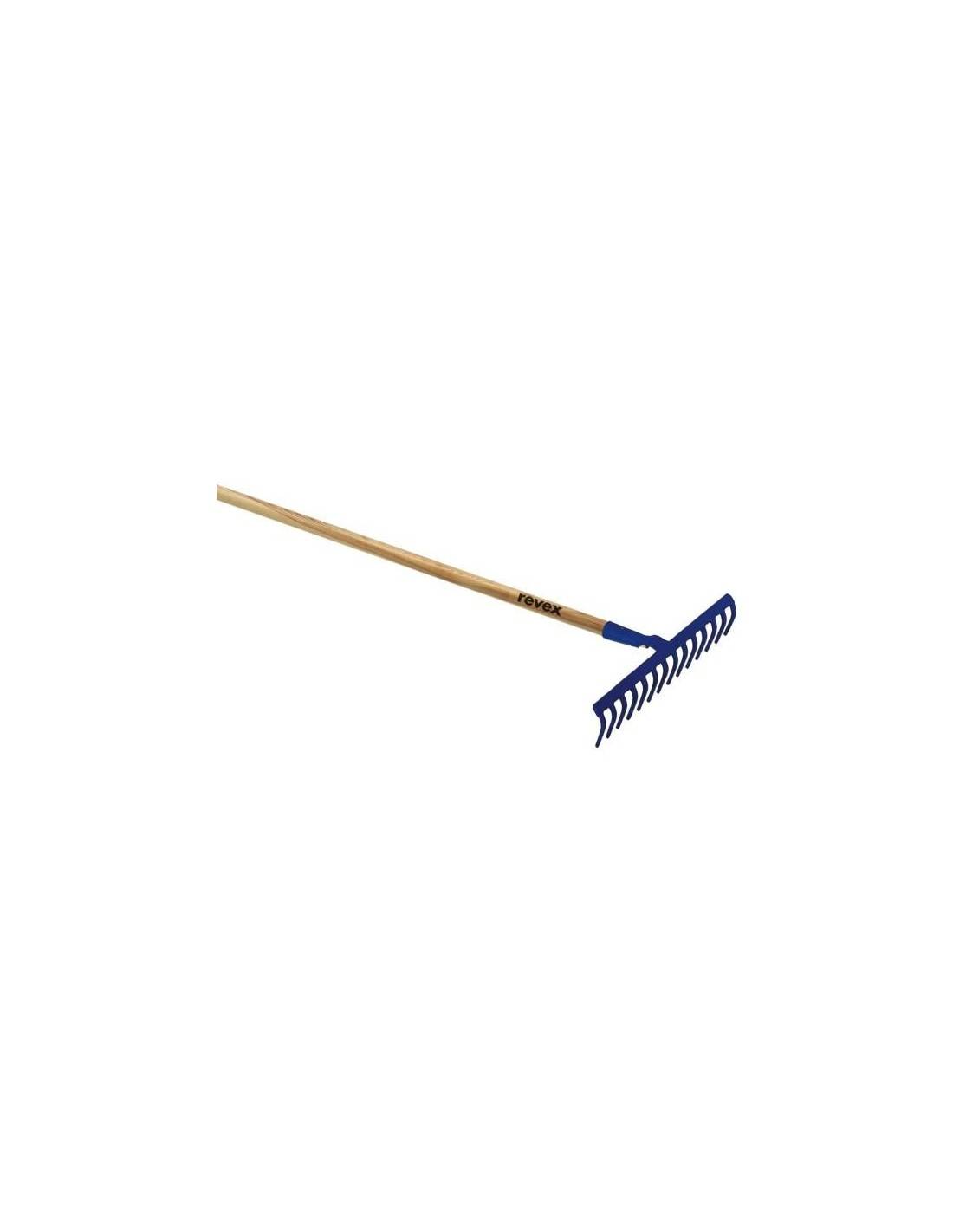 Revex - Râteau Forgé 16 Dents Courbées Dents Forgées, 16 Dents Courbées, Manche 150 Cm - Revex