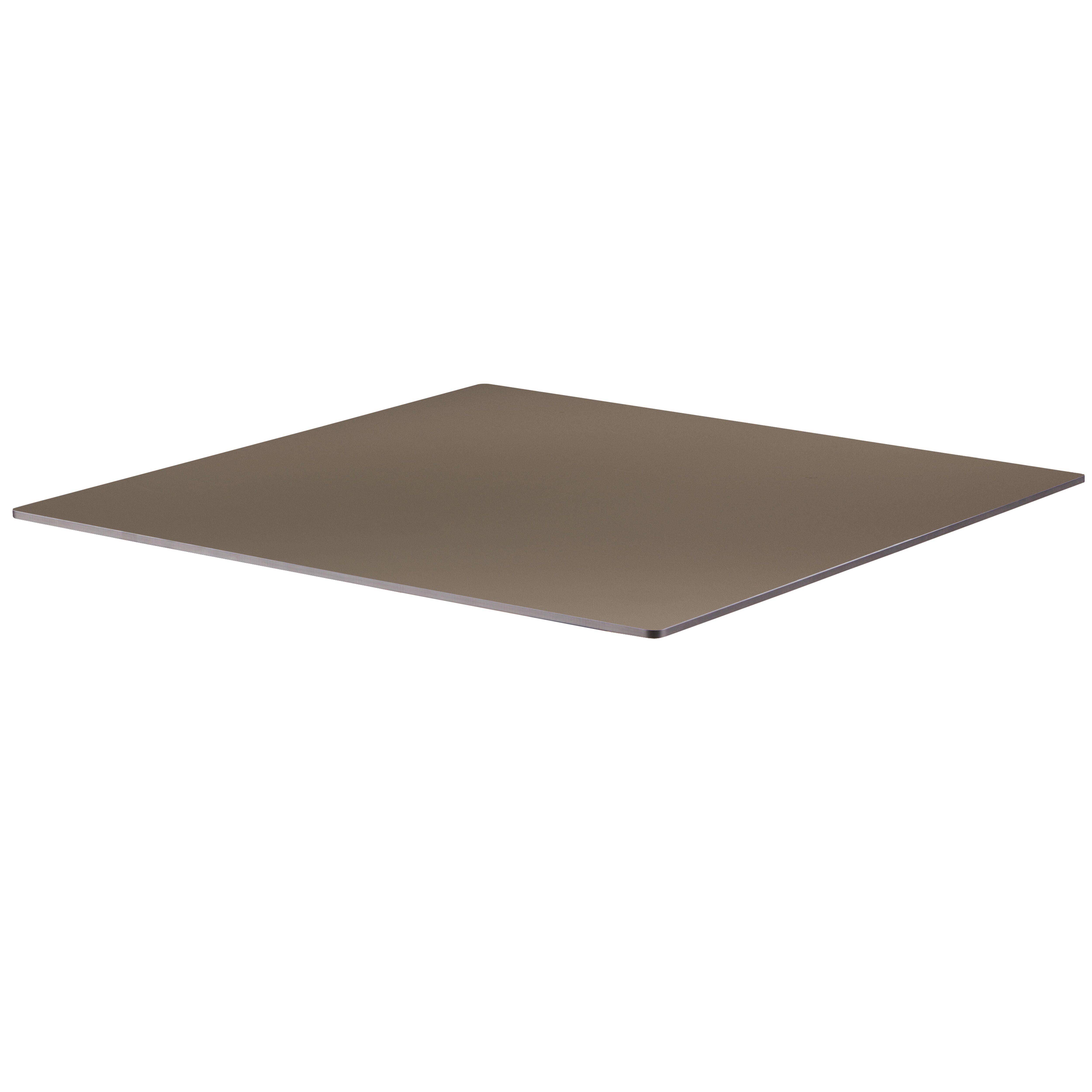 Oviala - Plateau de table stratifié 70x70 cm taupe  Opéra - Oviala - Image 1