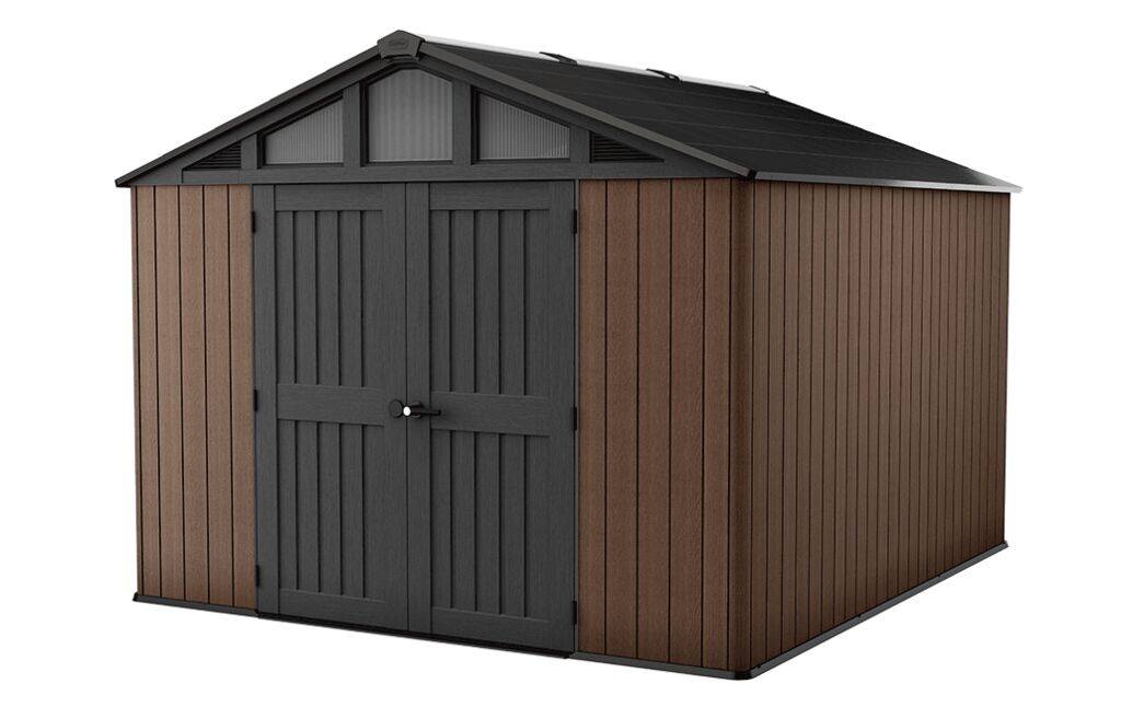 Keter - Abri de jardin Stronghold 10115 - 10,7 m2 - Marron Aspect Bois - KETER - Image 1