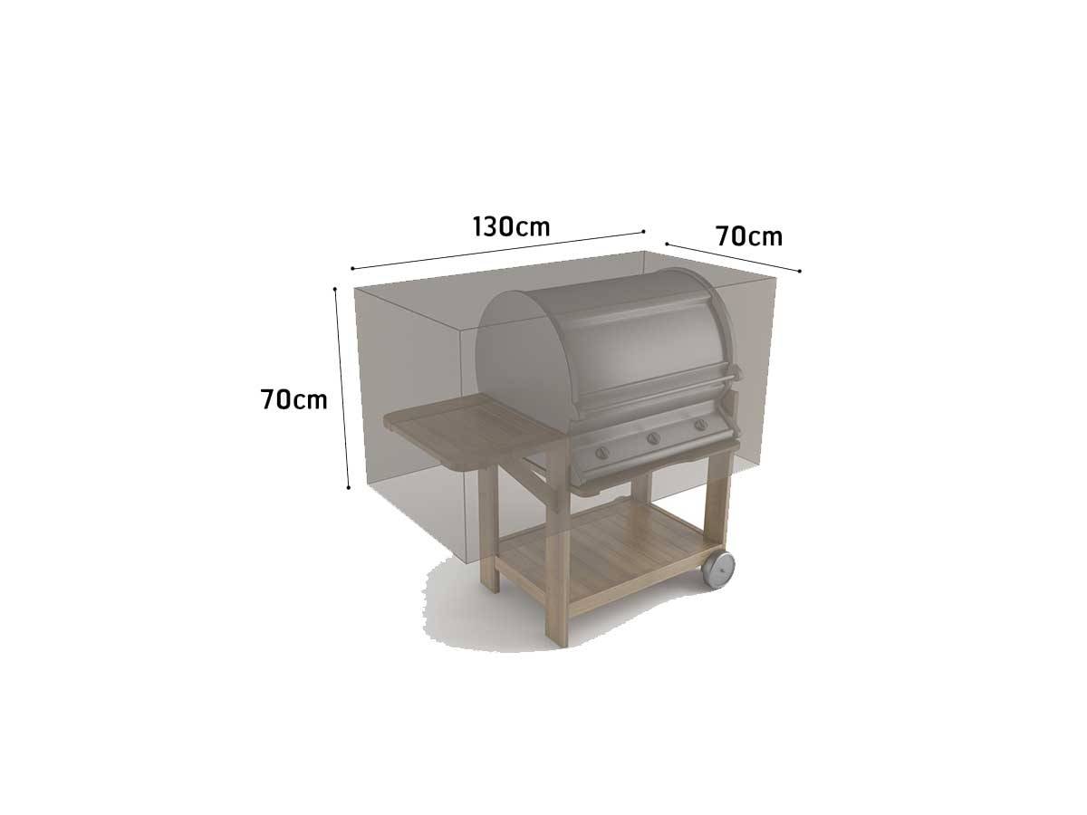 Nortène - Housse de protection en polyester pour Barbecue - 70 x 130 x 70 cm - g/m2 Nortene - Image 3