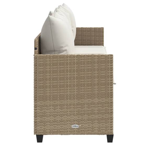 Maison Chic - Bain de soleil - Transat - Chaise longue avec coussins beige résine tressée - MEUBLE PRO-JU6646 - Image 6