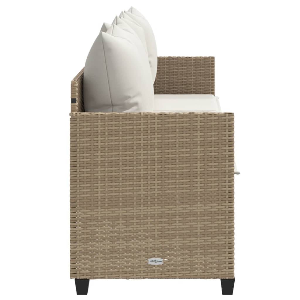 Maison Chic - Bain de soleil - Transat - Chaise longue avec coussins beige résine tressée - MEUBLE PRO-JU6646 - Image 6