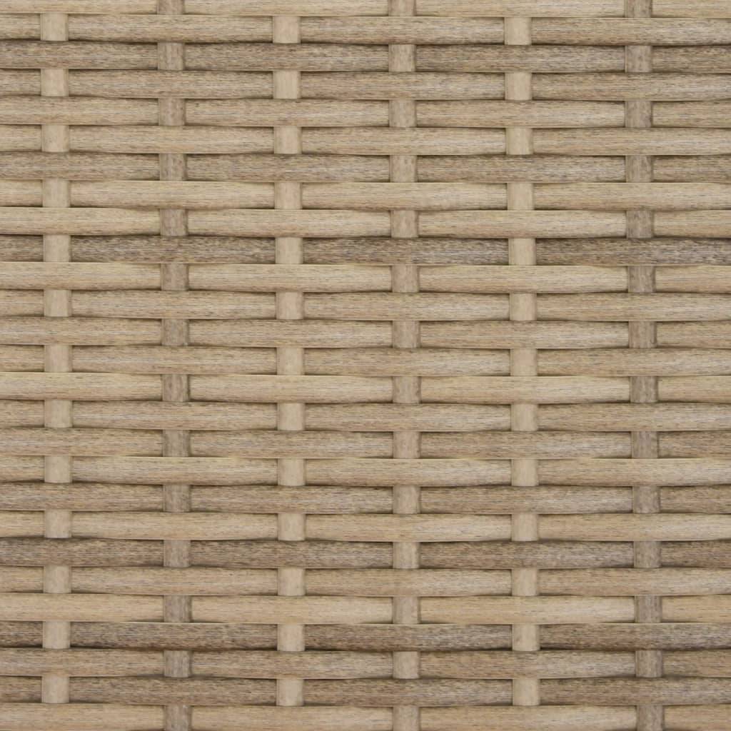 Maison Chic - Bain de soleil - Transat - Chaise longue avec coussins beige résine tressée - MEUBLE PRO-JU6646 - Image 9