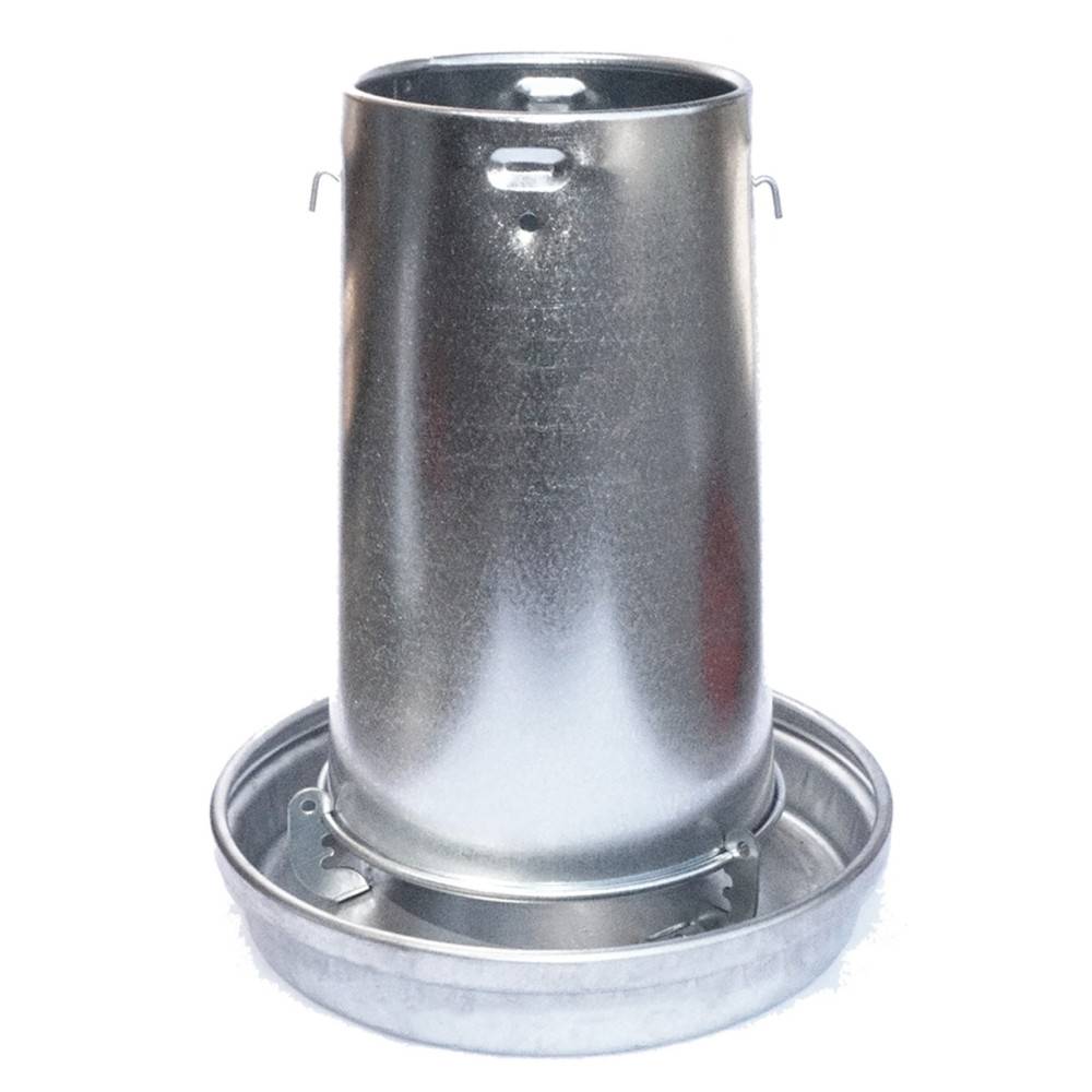 Vadigran - Silo d'alimentation galvanisé contenance 14 litres ø 33 cm pour volailles - Image 5