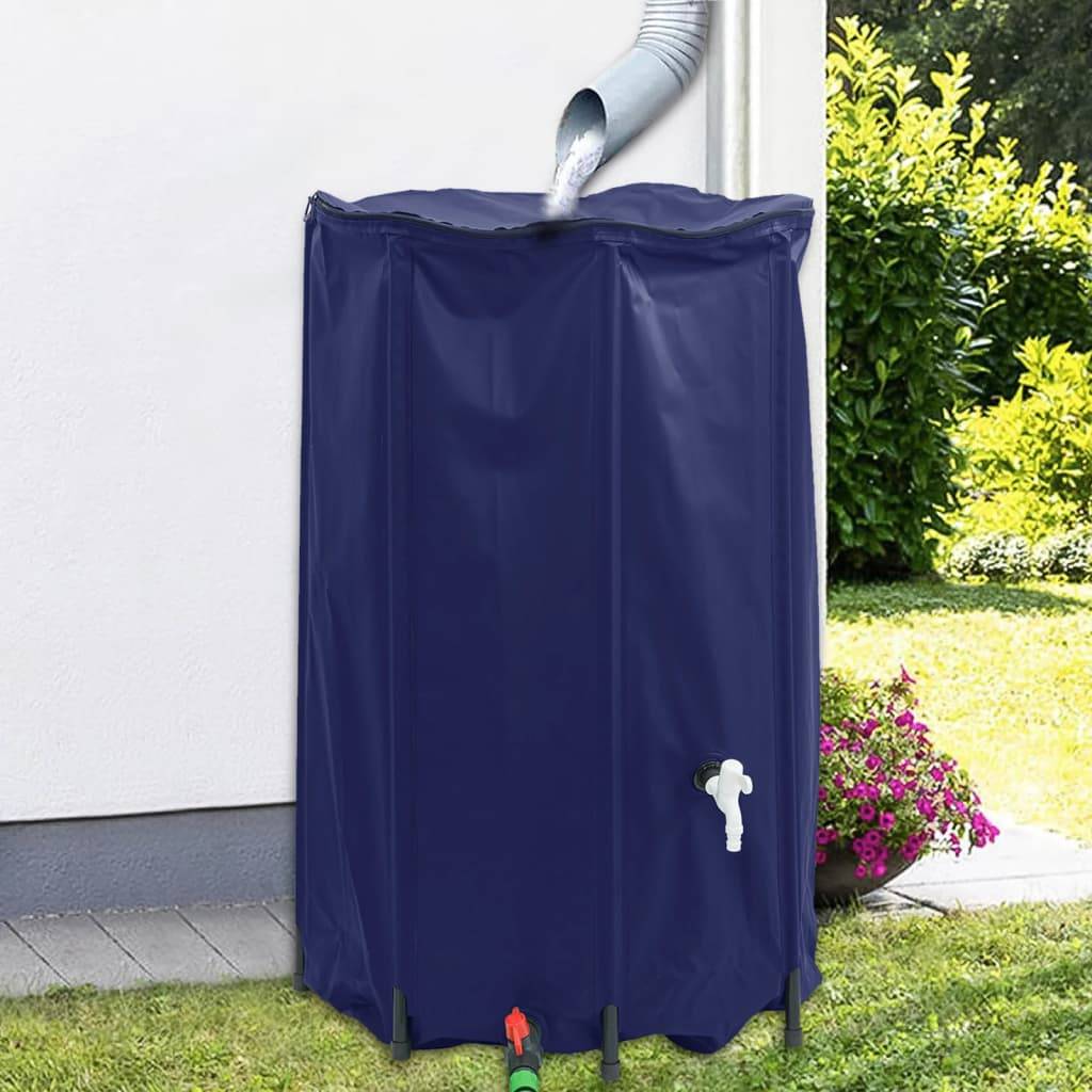 PANGIVO - Réservoir d'eau de pluie PVC bleu 80 x 80 x 100 cm - PANGIVO - Image 1