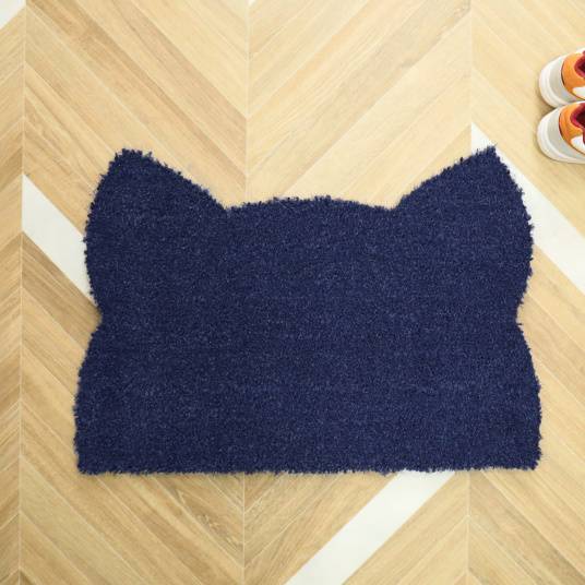 Decoweb - Paillasson Coco - Chat Miaou - Bleu - 73 x 52 cm - Decoweb - Image 3